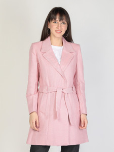 honnete Acrylic Harringbone Coat