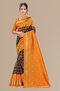 Kanooda Prints Printed Mysore Art Silk Saree