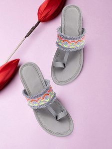 X Xiota Presents Collection Of Ethnic Wear Kolhapuri Flats For Girl/Women/Ladies Women Flats