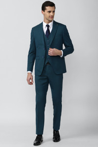 PETER ENGLAND Single Breasted - 2 button Textured Men Suit