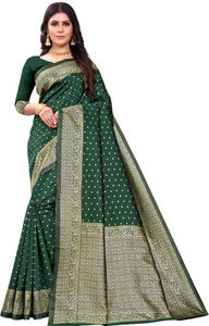 signagraph Woven Kanjivaram Jute Silk, Art Silk Saree