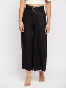 DUKE Regular Fit Women Black Trousers