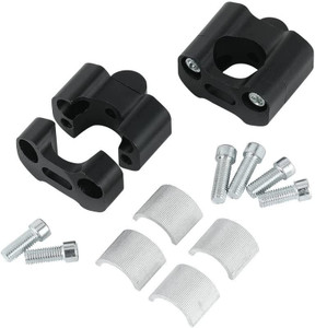 Hybrid Motors Alloy Black Universal Handlebar Riser/Raiser Handle Clamps Riser For All Bikes Handlebar Riser Kit