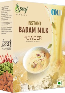 Spag HERBALS Instant cold badam kesari mix real bits almond nutritious healthy milk powder