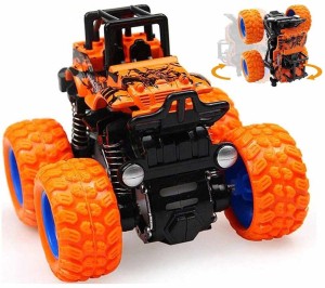 Aarna Monster truck 360 Degree Stunt car with Rubber tyre (Multicolor)