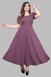 RYKER ENTERPRISE Women Maxi Purple Full Length Dress
