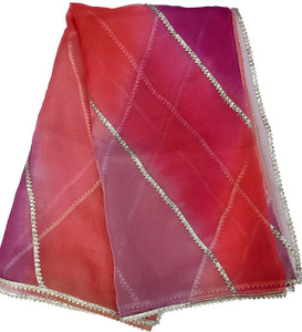 faith visit Organza Self Design Women Dupatta