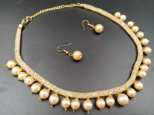 nuso Mother of Pearl Gold Jewellery Set