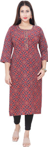 hriday fashion Women Floral Print A-line Kurta