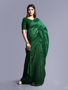 Ghan Sals Solid/Plain Daily Wear Georgette Saree