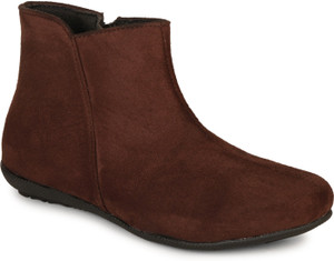 COMMANDER Latest Casual Flat Zipper Boots for Women Boots For Women