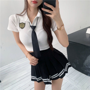 Swara Craft Striped Women Regular Black Skirt