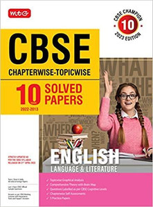MTG CBSE 10 Years Chapterwise Topicwise Solved Papers Class 10 English ...