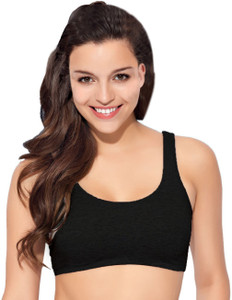 Enamor High Coverage, Wirefree SB06 Low-Impact Cotton Lounge Women Sports Non Padded Bra