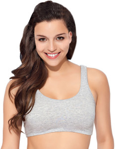 Enamor High Coverage, Wirefree SB06 Low-Impact Cotton Lounge Women Sports Non Padded Bra