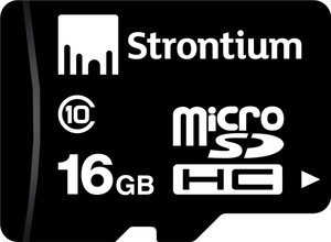 Strontium 16 GB Micro SD Class 10 16 GB MicroSD Card Class 10 24 MB/s  Memory Card Compatible with Mobile Strontium