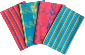Lushomes Waffle Kitchen Towels Multicolor Cloth Napkins
