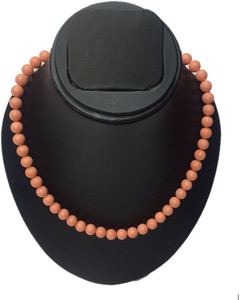 Kanishk Creations coral shell pearl mala 8 mm Pearl Shell Necklace