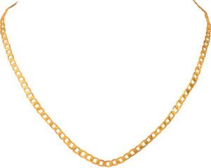 Moda Stella Flat Link Gold-plated Plated Brass, Copper Chain