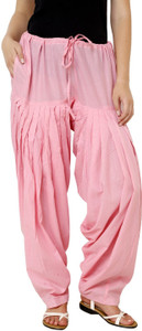 Pistaa Indi Cotton Blend Solid Patiala