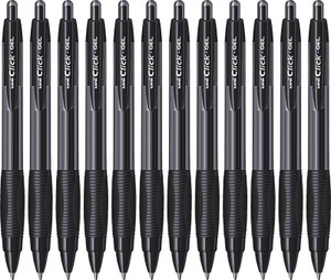 Uni Ball Black Click Pen Uniball Jetstream Rt 12 Pack 0mm Medium