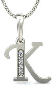 Chandrika Pearls K Alphabet Gold-plated Copper Pendant