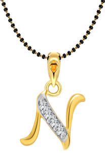 VIGHNAHARTA Gold-plated Cubic Zirconia Alloy Pendant