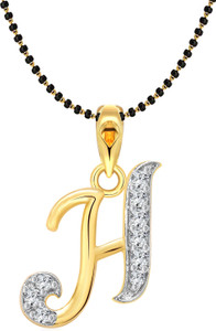 VIGHNAHARTA Gold-plated Cubic Zirconia Alloy Pendant