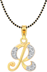VIGHNAHARTA Gold-plated Cubic Zirconia Alloy Pendant