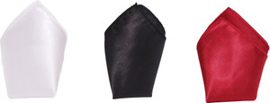 AIR FASHION Solid Velvet Pocket Square