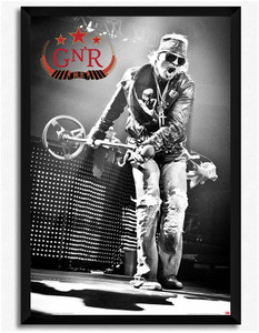 GUNS N' ROSES フレーム入り写真 495枚限定 Axl Rose Guns N Roses Axl Rose (Officially Licensed) Framed Paper Print