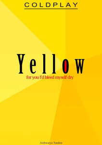 Yellow Coldplay Artwork | Artist: Aishwarya Tandon Photographic Paper ...