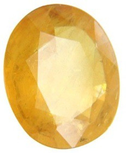 Raviour Lifestyle 5.50 ct./6.05 Ratti Yellow sapphire/Pukhraj Marka Natural Gemstone ring Stone Topaz Ring