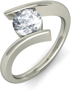 Royal Jewellery Superb Alloy Crystal Platinum Plated Ring