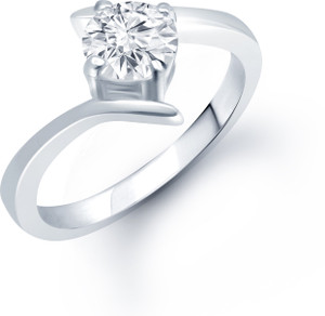 MEENAZ Glamstar Solitaire Alloy Ring