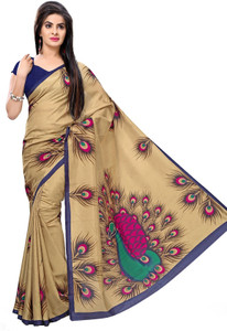 Gugaliya Printed Chanderi Cotton Blend Saree