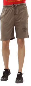 Humbert Solid Men Gold Basic Shorts