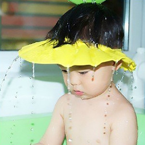 Inventure Retail Soft Baby Kids Shampoo Bathing Hat Wash Hair Shield - Yellow