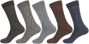 KHI Men Self Design Mid-Calf/Crew