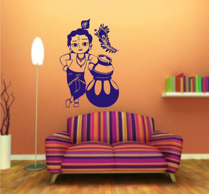 Smart Wall Guru 58.38 cm Krishna Decal Self Adhesive Sticker Price in ...