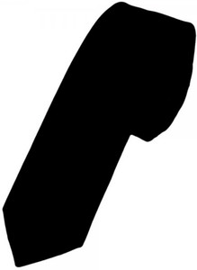 Pkms Solid Black Tie - Image 1