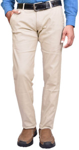 BRITISH TERMINAL Slim Fit Men White Trousers