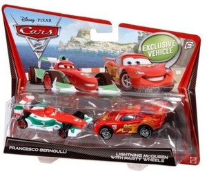 MATTEL Disney Pixar Cars 2 Movie 155 Die Cast Car 2Pack Francesco ...