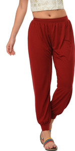 Frenchtrendz Solid Cotton Women Harem Pants