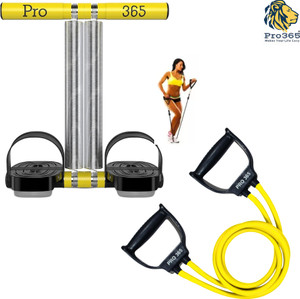 PRO365 Double Spring Tummy Trimmer with Toning Tube For Workout (yellow) एब व्यायाम करने वाला