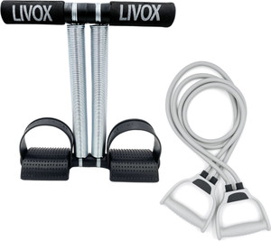 LIVOX Double Spring Tummy Trimmer With Double Toning Resistance Tube Heavy Quality एब व्यायाम करने वाला