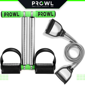 PROWL by Tiger Shroff Fitness Combo Tummy Trimmer With Heavy Toning Tube for Workout एब व्यायाम करने वाला