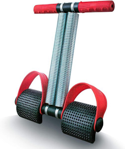 Manogyam RED BLACK Tummy Trimmer DOUBLE Steel Spring Burn Off Calories & Tone Your Muscles Ab Exerciser