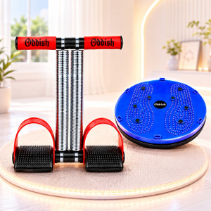 Oddish Double Spring Tummy Trimmer & Twist Board Combo for Home Workout Ab Exerciser