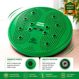 DXEIU Tummy Twister Exercise Board Acupressure Points | Core & Waist Workout Disc Ab Exerciser